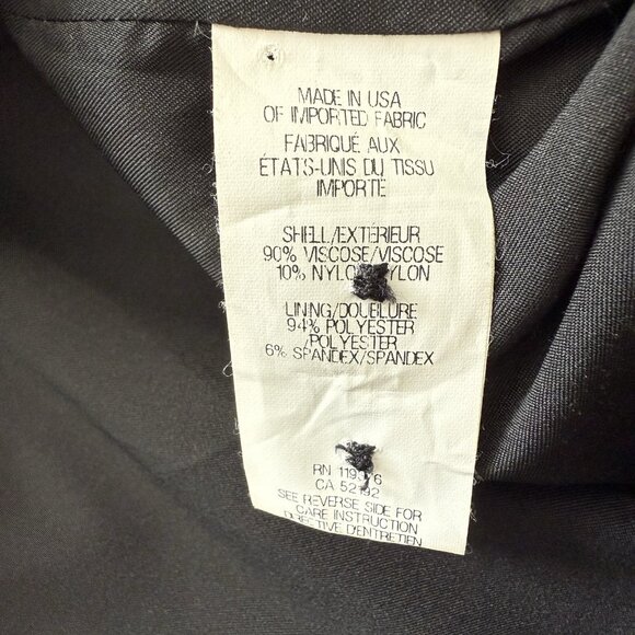 Helmut Lang Puckered Satin Smoking Tuxedo Jacket Womens 4 Classic Preppy Luxury - Picture 8 of 9